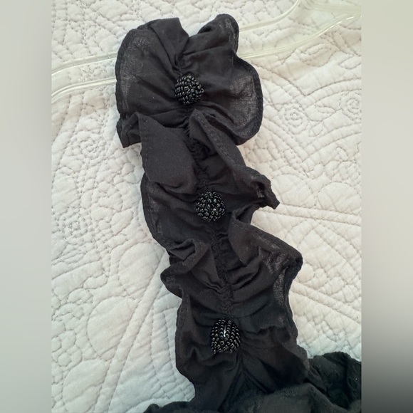 Waimari Alfresco Ruffle Minidress black cotton size XL - Picture 5 of 16